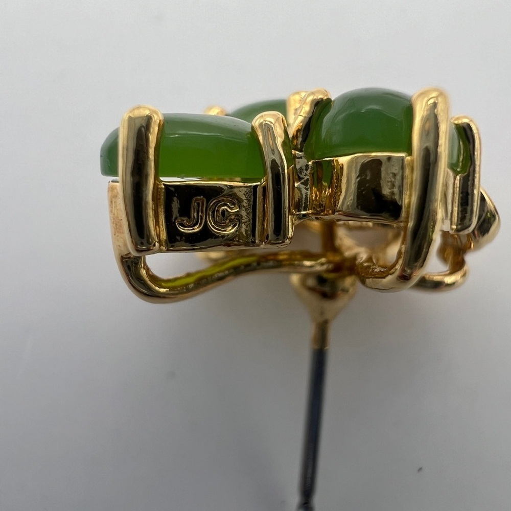 Joseph Cleary JC Green Chalcedony gemstones and CZ diamonds necklace and earring - Picture 4 of 15
